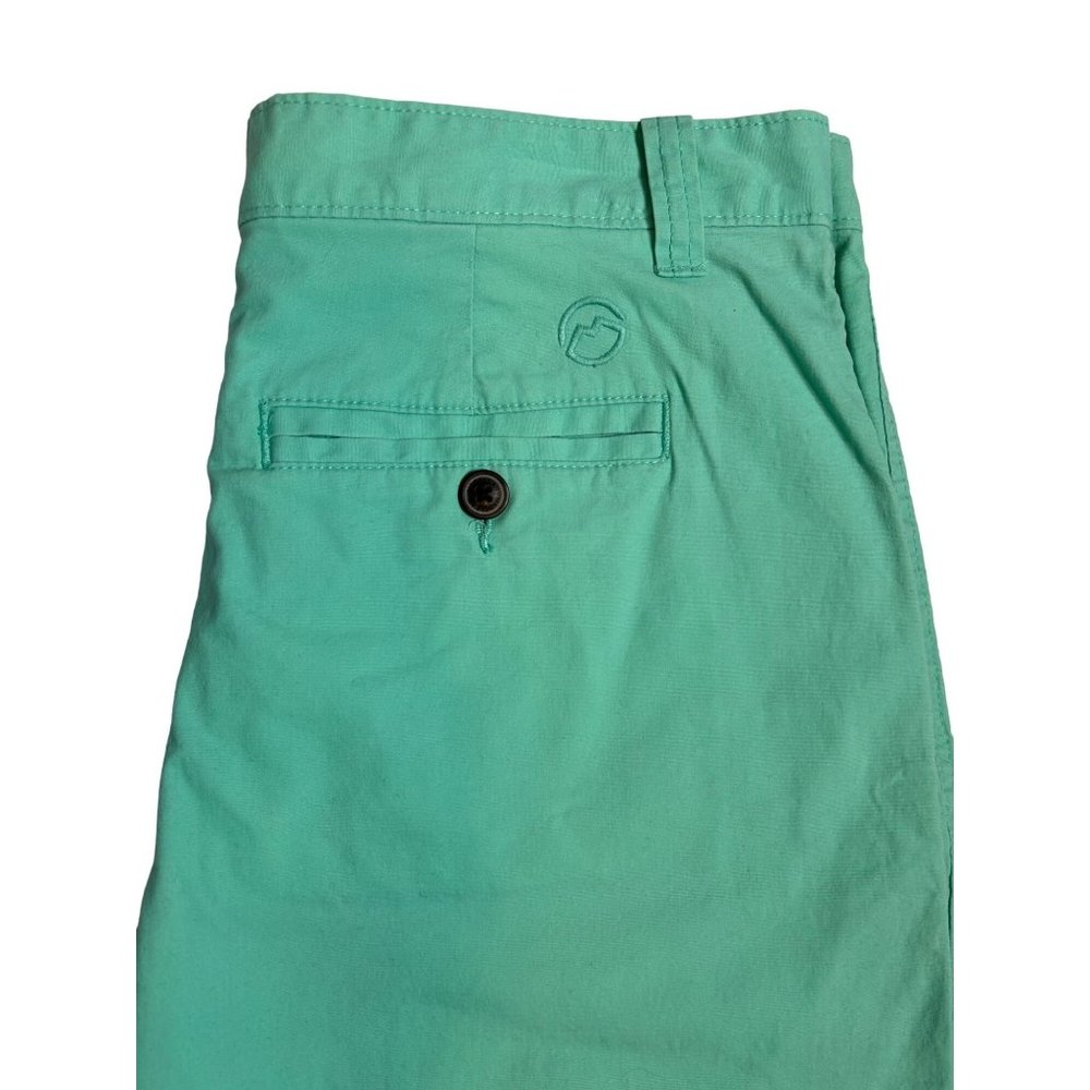 Magellan Outdoor Mens Size 33 Teal Green Chino‎ Summerville Poplin Shorts